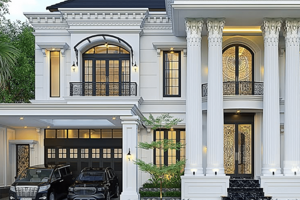 Model Rumah Klasik Modern 2 Lantai