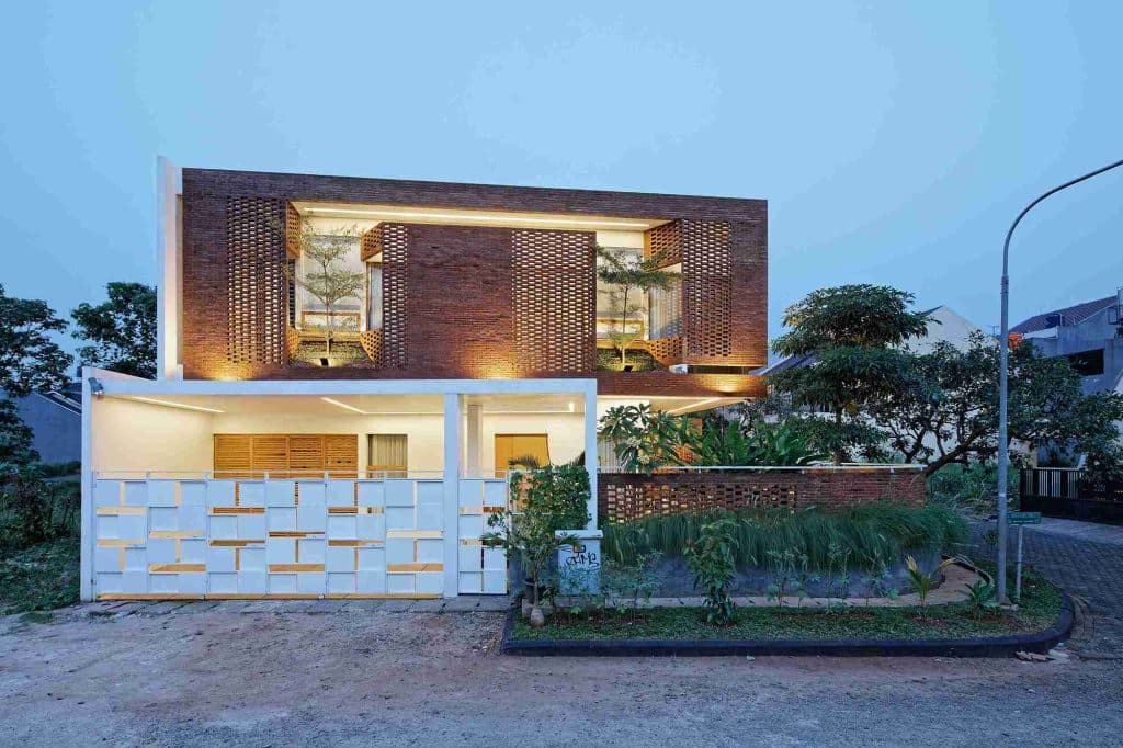 Rumah kontemporer 1 lantai