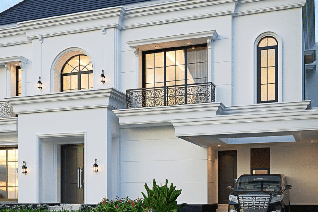 Desain Rumah Klasik Modern 2 Lantai terbaru