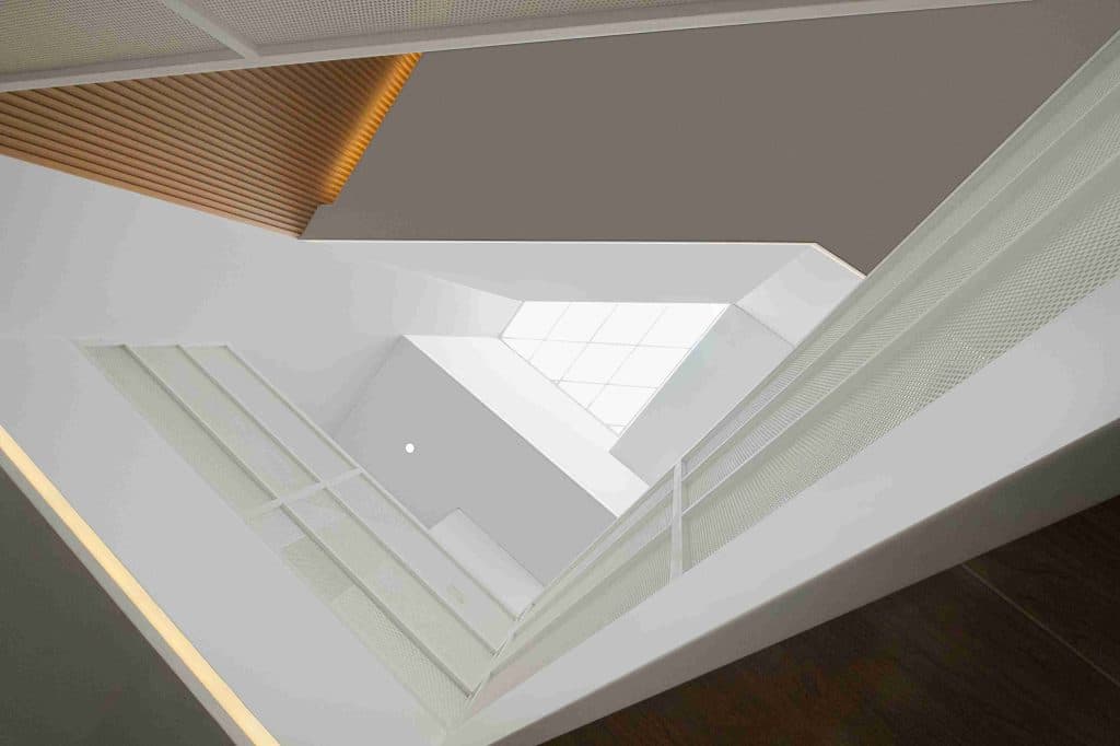 rumah split level punya langit-langit tinggi