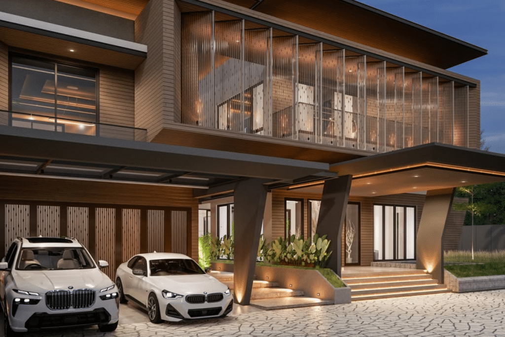 rumah mewah modern