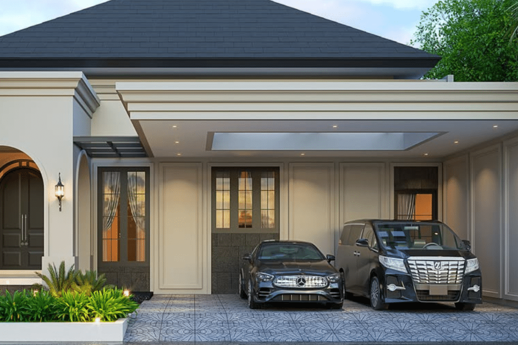 Rumah Klasik modern 1 lantai