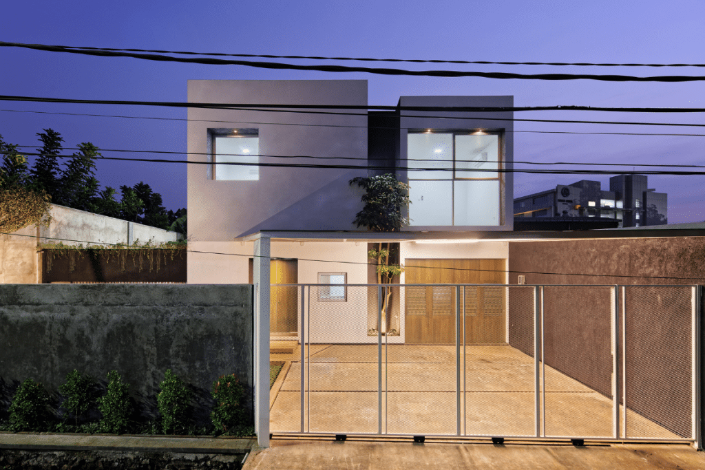 desain rumah industrial tropis