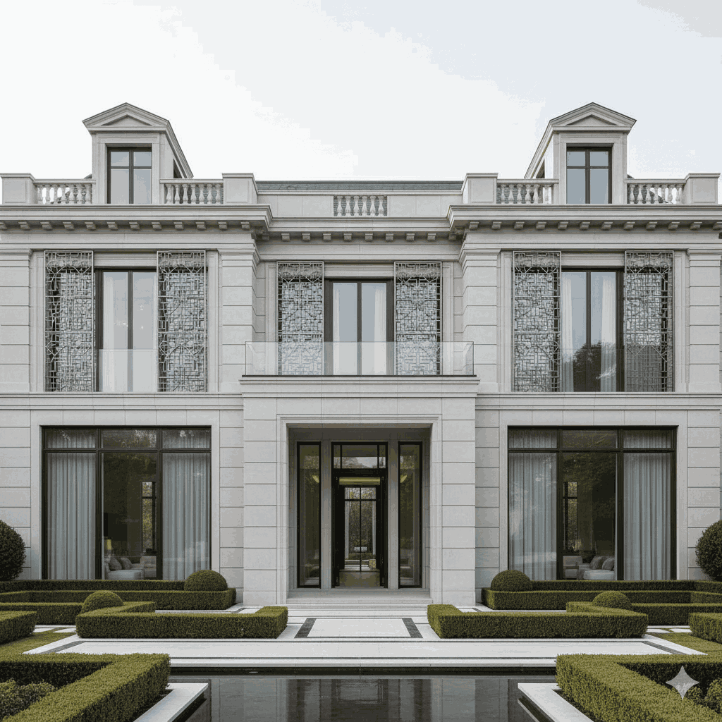 arsitektur elegan dan simetris