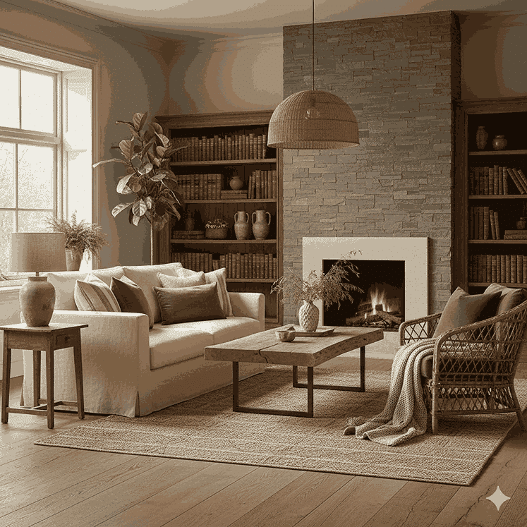 interior rumah klasik alami