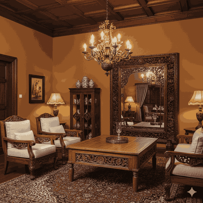 interior rumah klasik Jawa