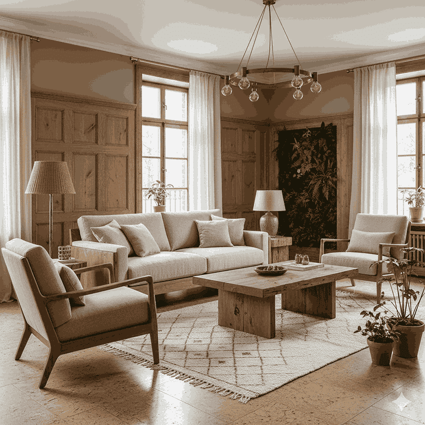 interior dengan elemen ramah lingkungan