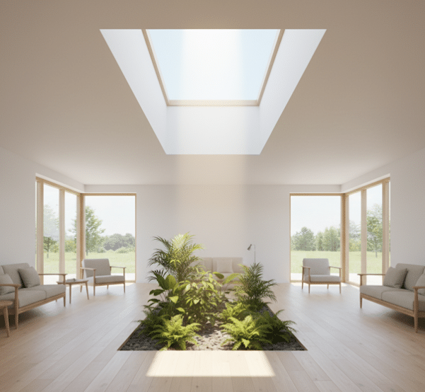  rumah Skandinavia dengan taman indoor