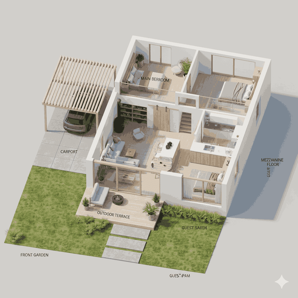 rumah idaman konsep Skandinavia