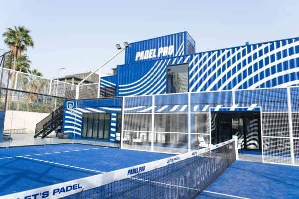 lapangan padel outdoor kontainer