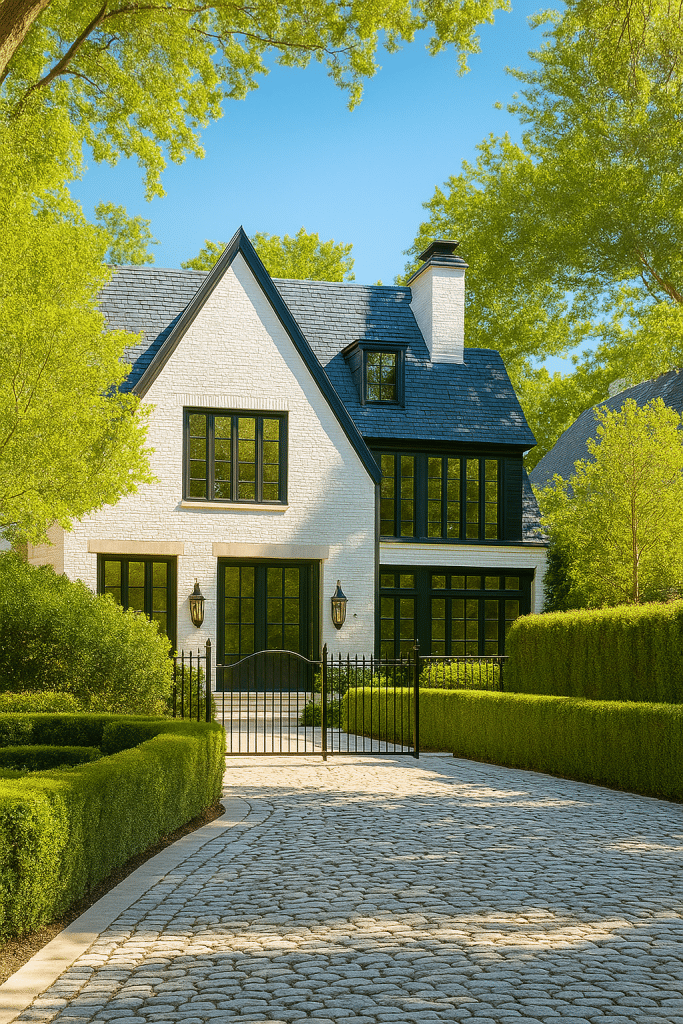 Suburban Tudor Colonial Mix