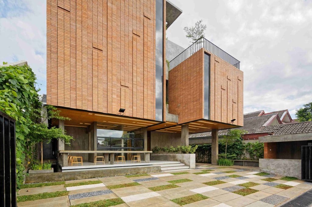 tampak depan kantor minimalis