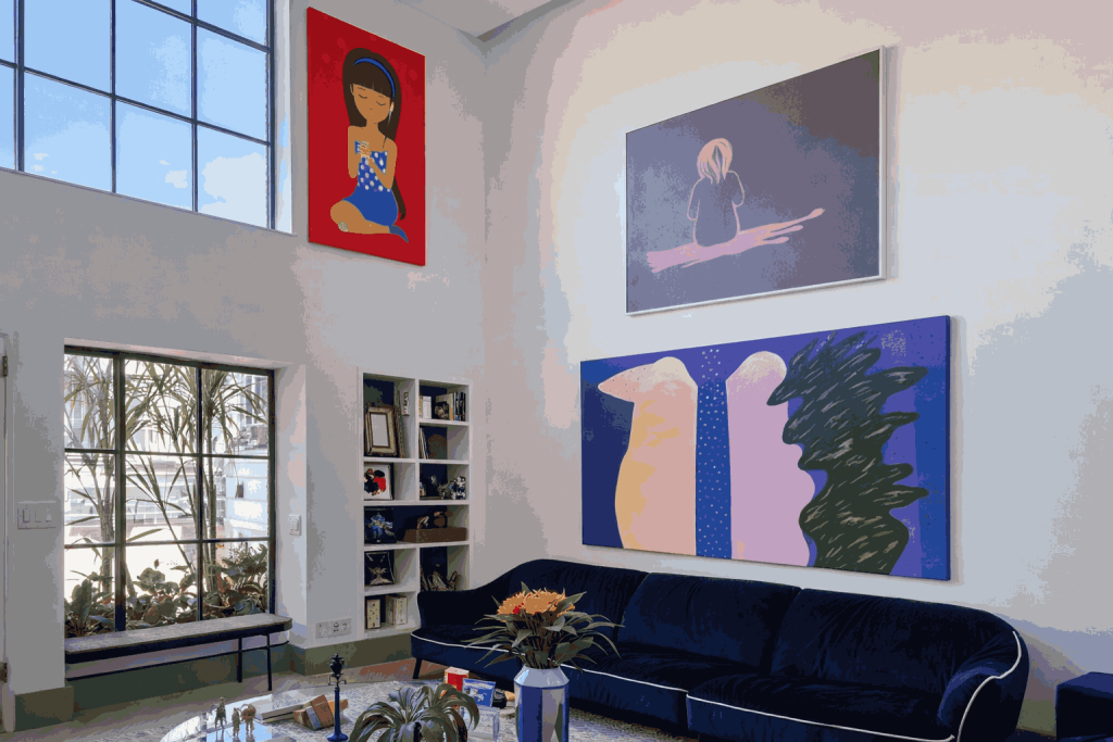 model ruang keluarga