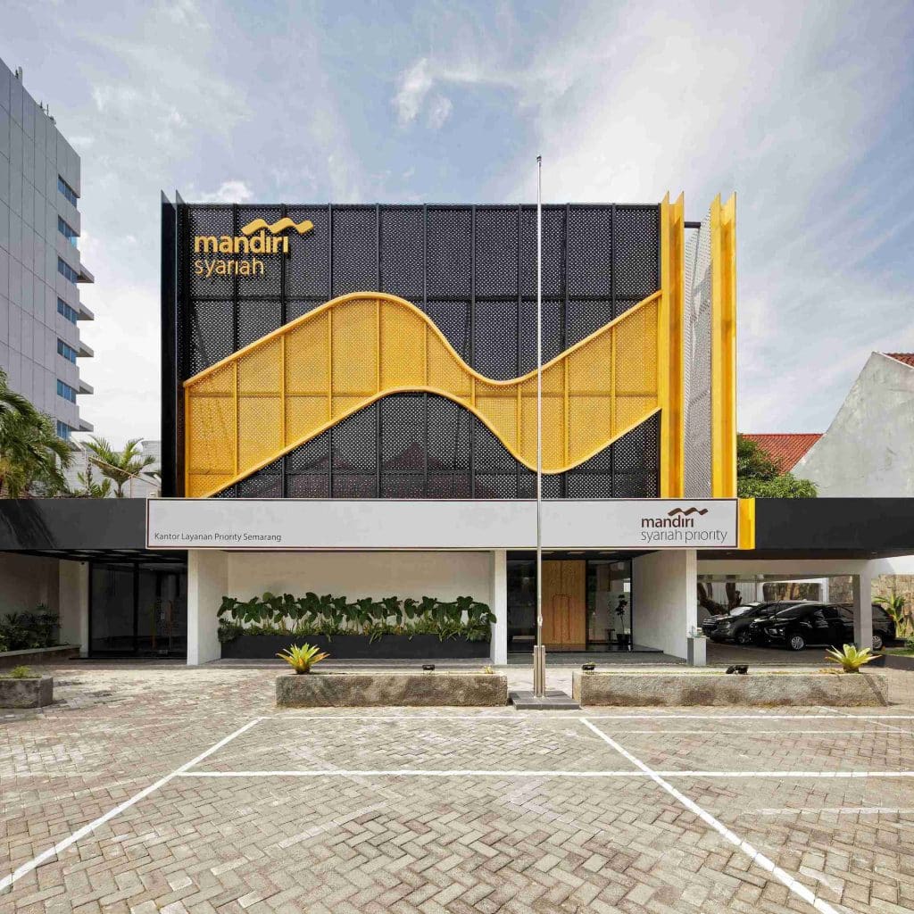 desain fasad depan kantor