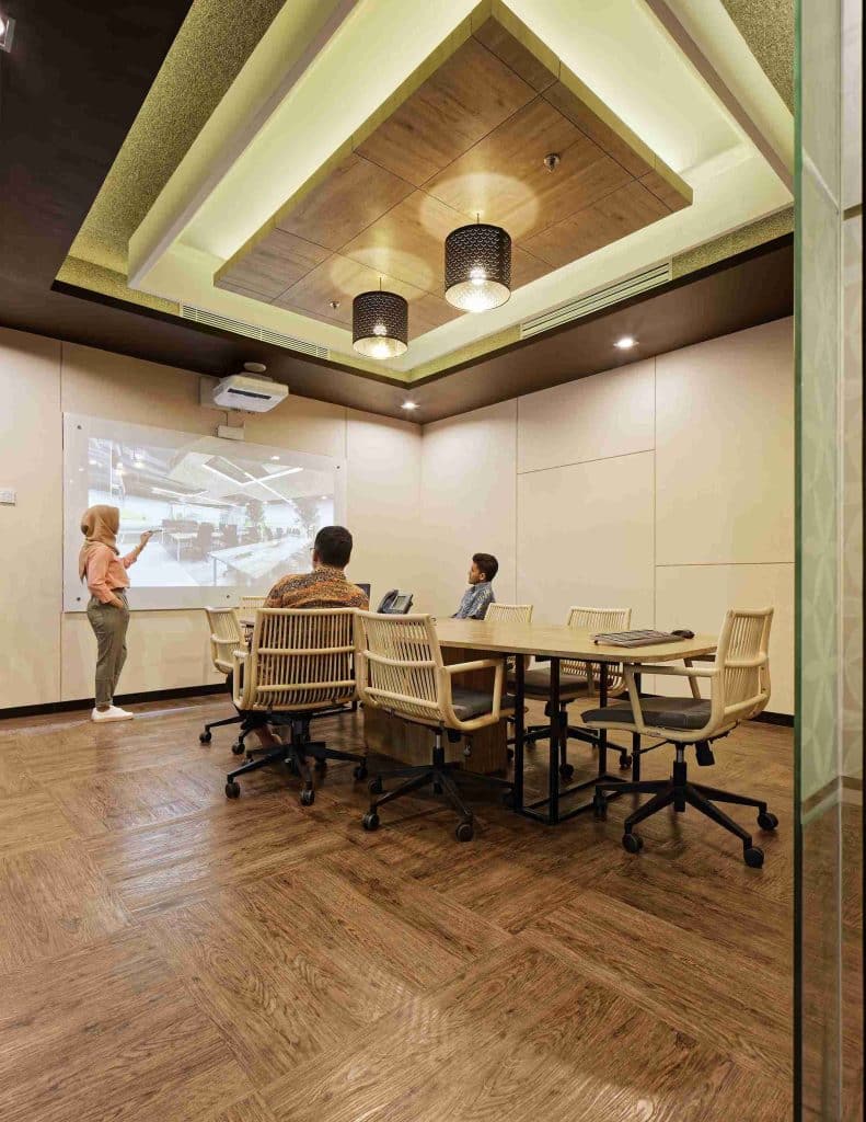 contoh desain ruang kerja kantor