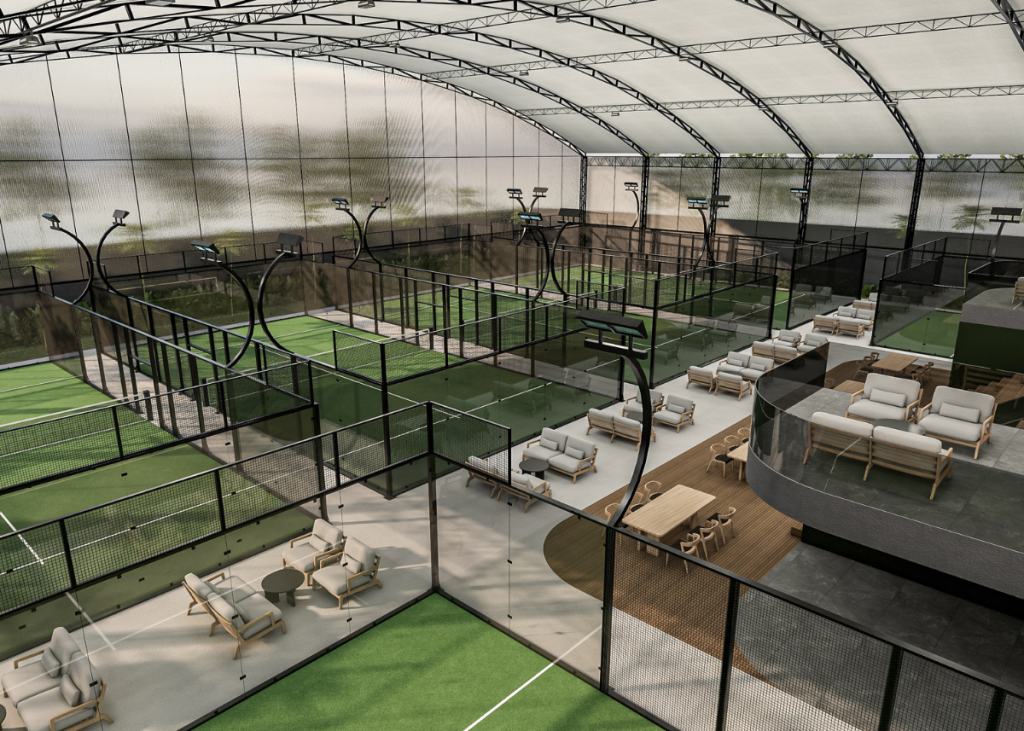 lapangan padel hotel dan resort