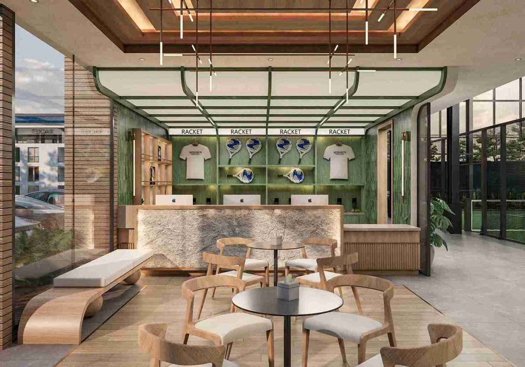 Ruang Tunggu atau Lobby Lapangan Padel