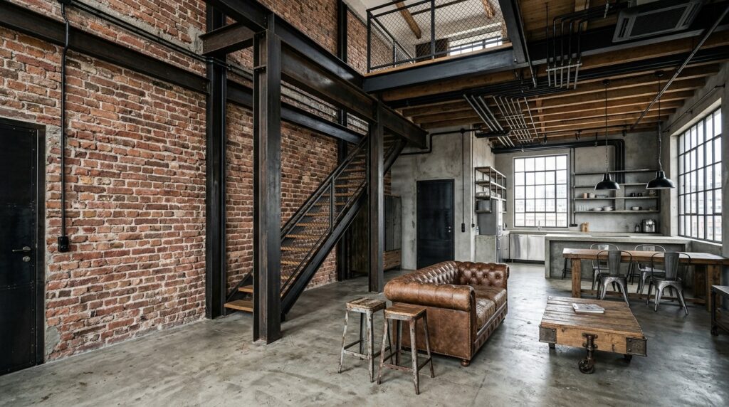 Material rumah gaya industrial